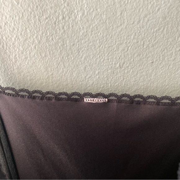 Vintage | 90s Black Lace Trim Slip Dress - Picture 10 of 10
